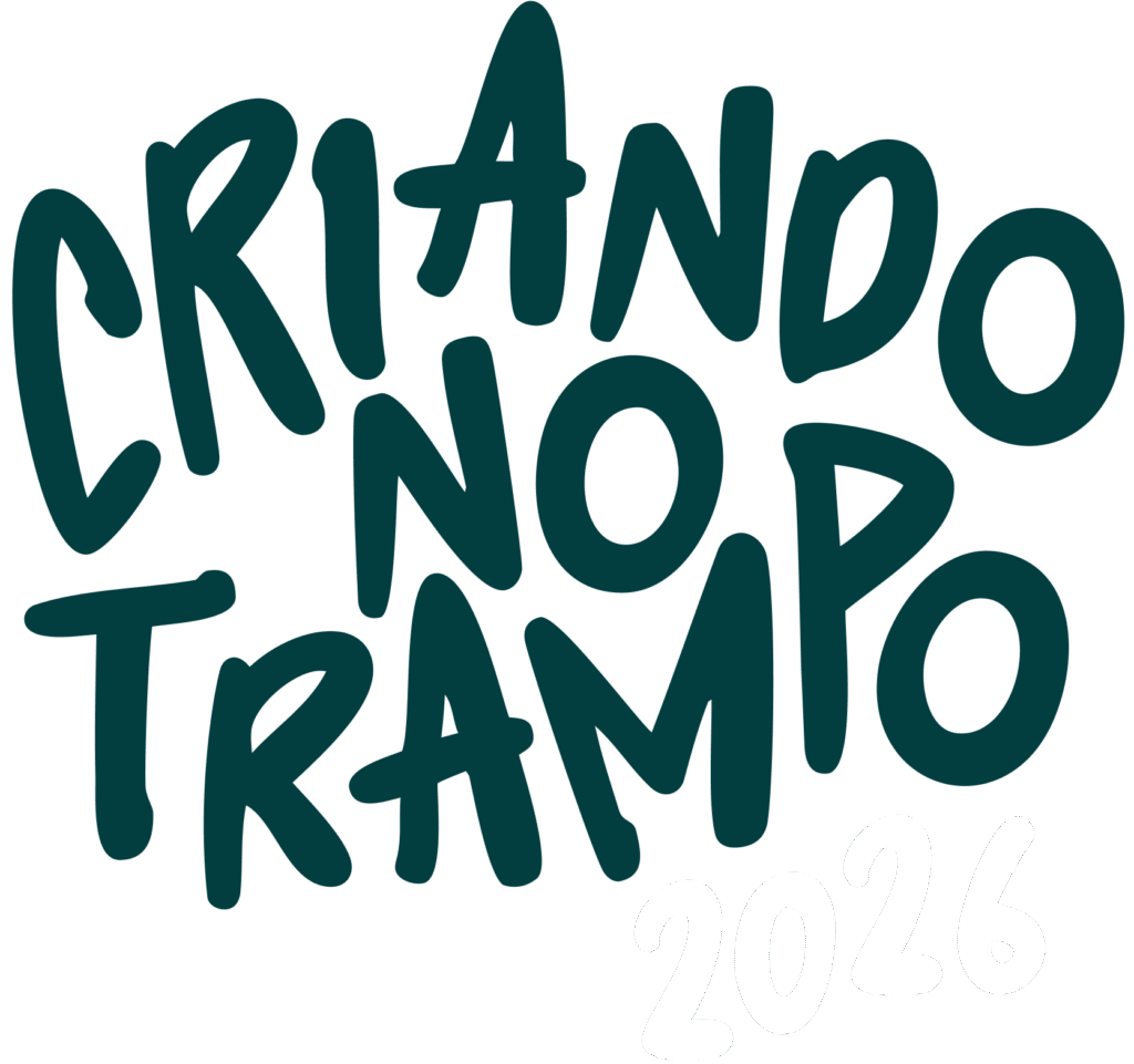logo Criando no Trampo com detalhe em branco